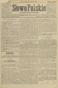Słowo Polskie (wydanie poranne). 1904, nr 291