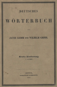 „Deutsches Wörterbuch”