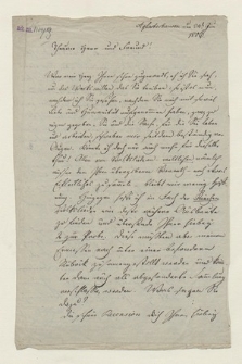 List do Clemensa Brentano Johann Wilhelm Röther