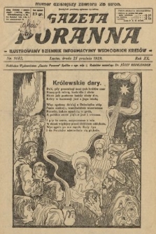 Gazeta Poranna : ilustrowany dziennik informacyjny wschodnich kresów. 1929, nr 9082
