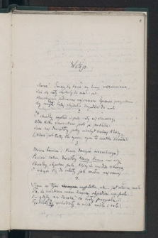 Nieukończona powiastka wierszem napisana przez Aleksandra Mańkowskiego