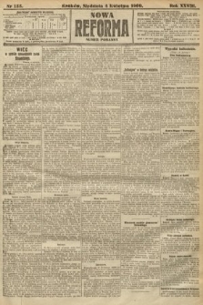 Nowa Reforma (numer poranny). 1909, nr 155