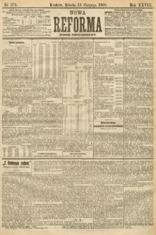 Nowa Reforma (numer popołudniowy). 1909, nr 276