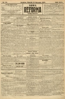 Nowa Reforma (numer poranny). 1907, nr 23