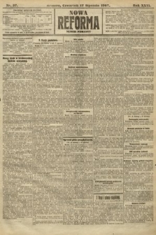 Nowa Reforma (numer poranny). 1907, nr 27