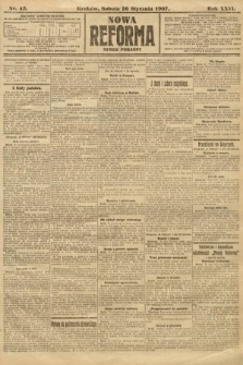 Nowa Reforma (numer poranny). 1907, nr 43