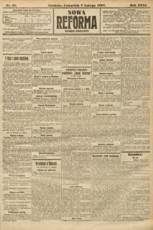 Nowa Reforma (numer poranny). 1907, nr 61