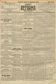 Nowa Reforma (numer poranny). 1907, nr 187
