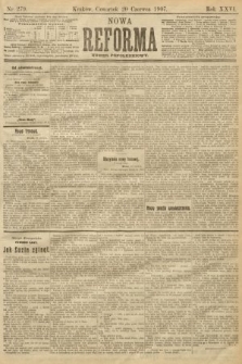Nowa Reforma (numer popołudniowy). 1907, nr 279