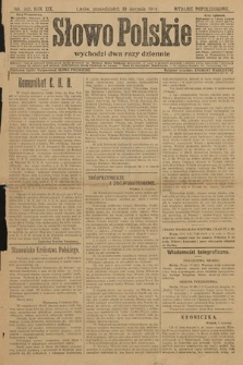Słowo Polskie (wydanie popołudniowe). 1914, nr 349