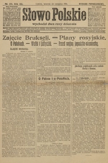 Słowo Polskie (wydanie popołudniowe). 1914, nr 376