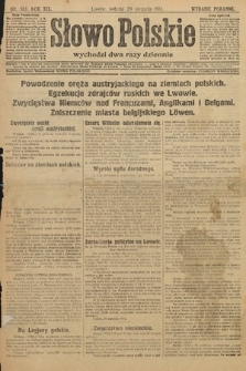 Słowo Polskie (wydanie poranne). 1914, nr 383