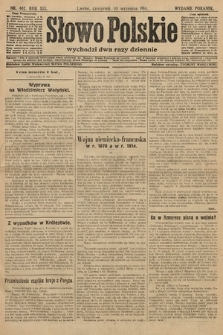 Słowo Polskie (wydanie poranne). 1914, nr 402