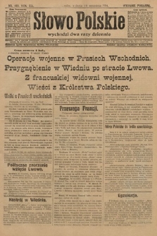 Słowo Polskie (wydanie poranne). 1914, nr 418