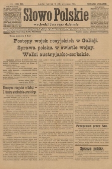 Słowo Polskie (wydanie poranne). 1914, nr 422