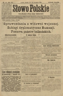 Słowo Polskie (wydanie poranne). 1914, nr 435