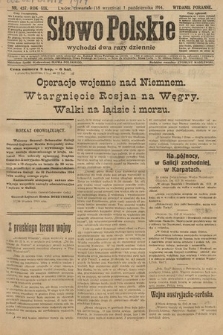 Słowo Polskie (wydanie poranne). 1914, nr 437