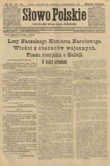 Słowo Polskie (wydanie poranne). 1914, nr 443