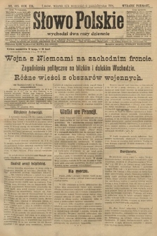 Słowo Polskie (wydanie poranne). 1914, nr 445