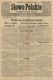 Słowo Polskie (wydanie poranne). 1914, nr 483