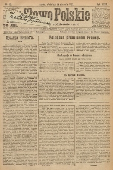 Słowo Polskie. 1922, nr 13