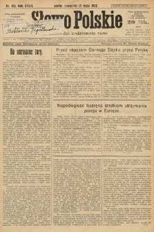 Słowo Polskie. 1922, nr 113