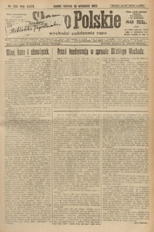 Słowo Polskie. 1922, nr 210
