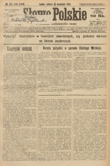 Słowo Polskie. 1922, nr 216