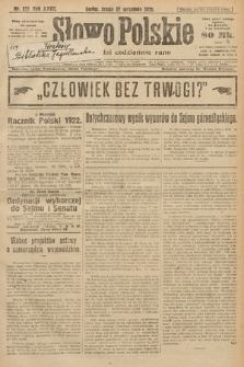 Słowo Polskie. 1922, nr 219