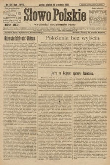 Słowo Polskie. 1922, nr 291