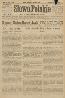 Słowo Polskie. 1922, nr 292