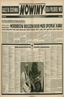 Nowiny : gazeta ścienna dla polskiej wsi. 1943, nr 61