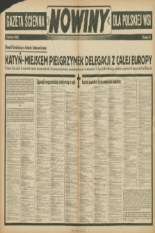 Nowiny : gazeta ścienna dla polskiej wsi. 1943, nr 62