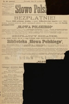 Słowo Polskie (wydanie poranne). 1899, nr 307