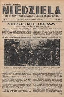 Niedziela : ilustrowany tygodnik katolicki Diecezji Częstochowskiej. 1939, nr 30