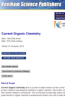 Current Organic Chemistry