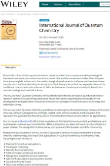 International Journal of Quantum Chemistry