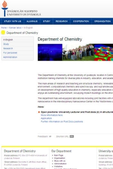 Department of Chemistry