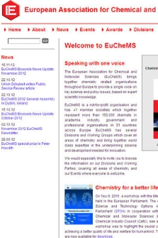 EuCheMS:European Association for Chemical and Molecular Sciences
