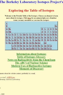 Berkeley Laboratory Isotopes Project's Exploring the Table of Isotopes