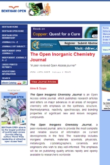 Open inorganic chemistry journal