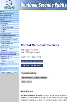 Current Medicinal Chemistry