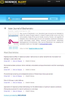 Asian Journal of Biochemistry