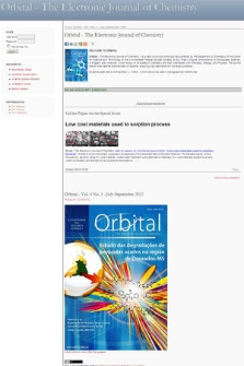 Orbital : the Electronic Journal of Chemistry