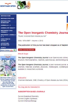 Open Inorganic Chemistry Journal
