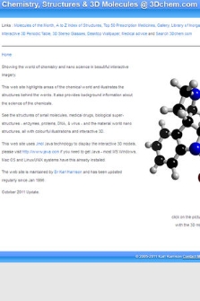 Chemistry, Structures & 3D Molecules @ 3Dchem.com