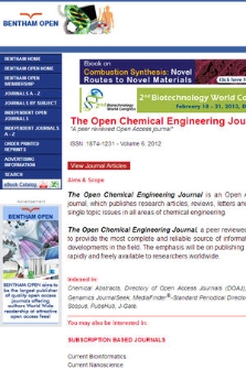 Open Chemical Engineering Journal, The
