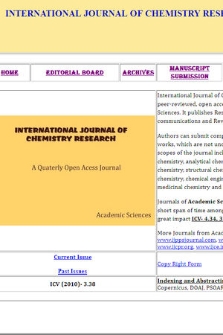 International Journal of Chemistry Research