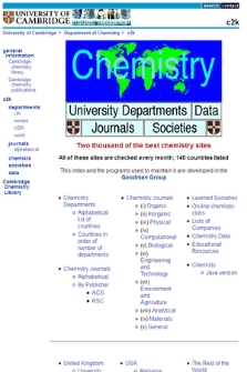 Two thousand of the best chemistry sites