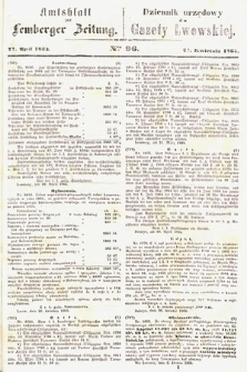 Amtsblatt zur Lemberger Zeitung = Dziennik Urzędowy do Gazety Lwowskiej. 1864, nr 96